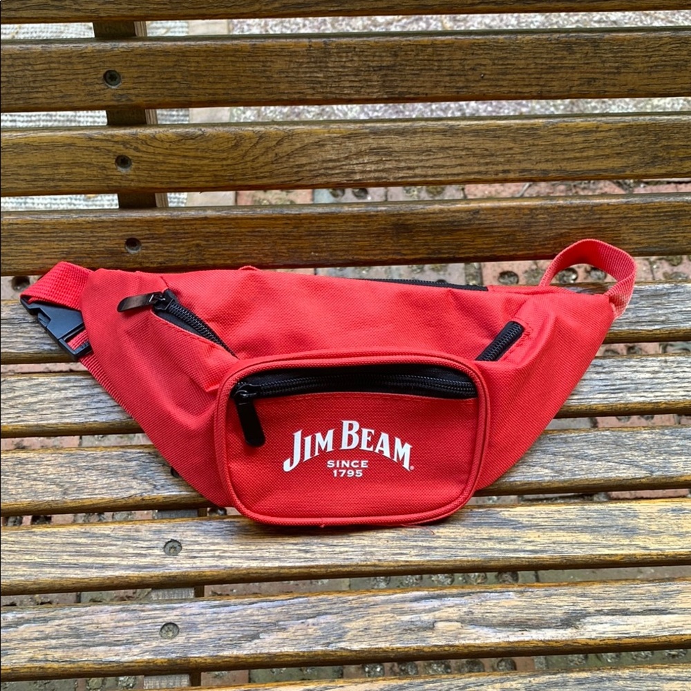 Jim Beam Red Waist Bag Fanny pack adjustable NWOT